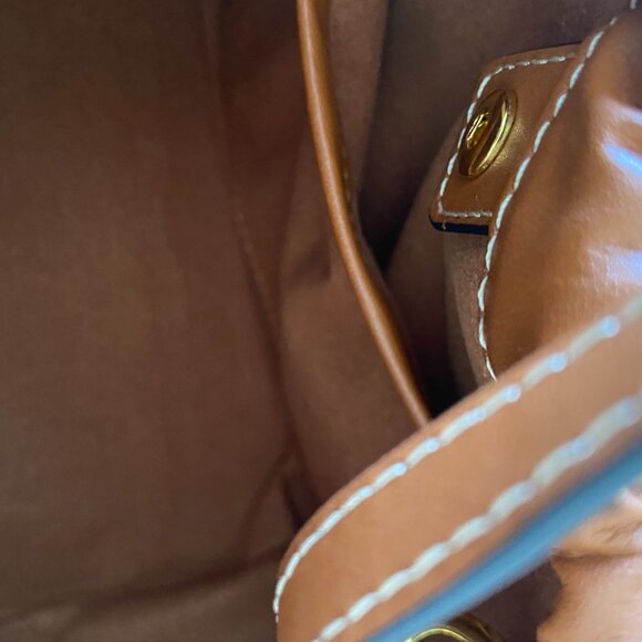 Celine Cabas Drawstring Brown Handbag Crossbody Bag - Picture 5 of 6